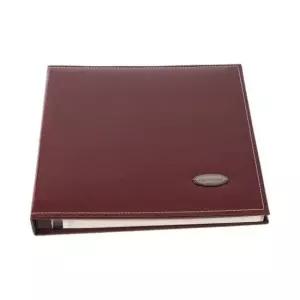 [문구] 가죽커버 접착식 앨범 와인
