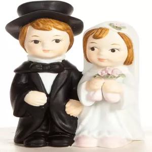 웨딩 수집품 작은 신랑 신부 케이크 토퍼 피규어 707526