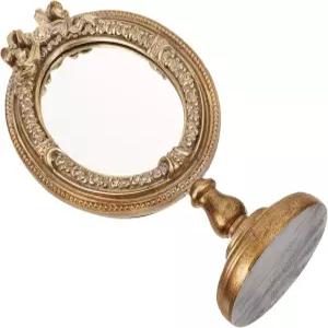 침실 기숙사용 BATSVE 빈티지 휴대용 테이블 미러 에스테틱 배니티 유럽 스타일