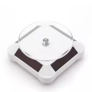 [SBD] 진열 원형 시계 피규어 고급 회전판 태양광 받침대