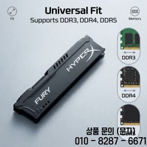 티쉬릭 컴퓨터 메모리 쿨러 라디에이터 RAM. DDR2 Ram Amor Vest용 히트싱크 4가지 색상 열 패드 포함