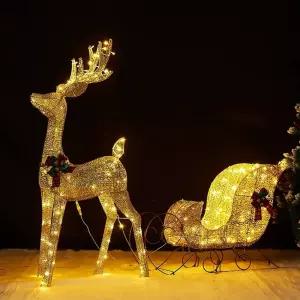 대형 루돌프 트리 크리스마스 장식 빛나는사슴 분위기