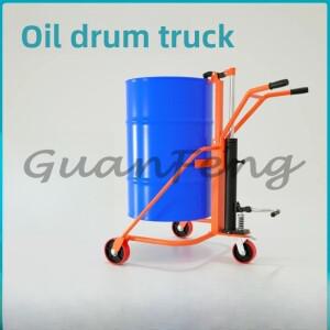 수동 유압 오일 드럼 트럭 철 플라스틱 리프팅 지게차 소형 트레일러 도구