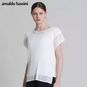 아날도바시니 더블 주름메쉬 플리츠 옆트임 캡소매티