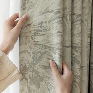 프랑스 로맨틱 레트로 럭셔리 셔닐 암막 커튼 거실 가림막 인테리어 침실용 실내 부드러운