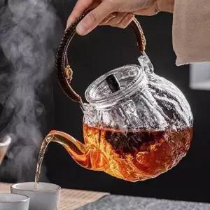 차포트 로하티 차앤 센스 내열 유리 차 주전자 . 티팟 3L