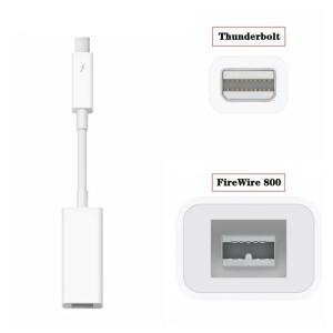 Thunderbolt 포트가 장착된 Mac 컴퓨터에 적합한 apple 호환 Thunderbolt-FireWire 800 어댑터 1394B