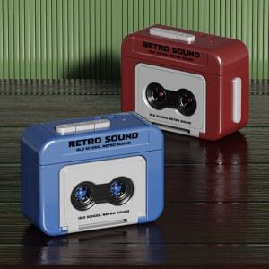 미니 레트로 체인 레코드 음악 가능 뮤직박스 펜던트 선물용 액세서리 커플