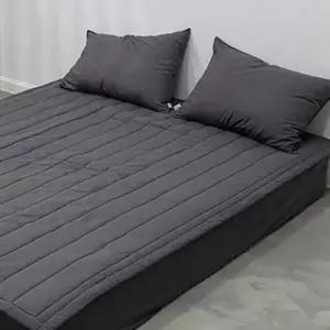 차콜 브로이 카페트 겸용 4면 밴딩 퀸 침대 이불 패드 침대매트리스패드 퀸사이즈패드