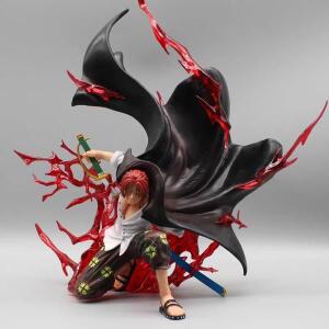 디오라마용 바위 모형원피스 생크 쪼그려 앉는 Gk 애니메이션 조각상 인형, PVC 수집용 장난감 32cm