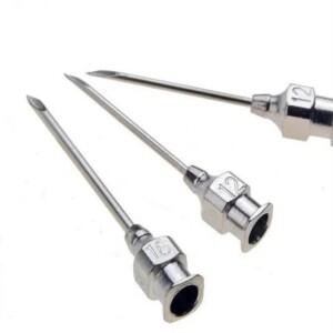 호환 10PCS 스테인레스 주사기 바늘 15-50mm 수의학용 디스펜싱 실험실 샘플링