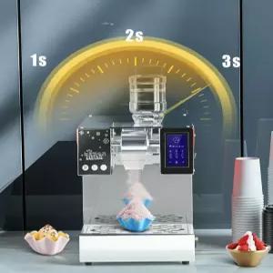 눈꽃 빙수기계 업소용 슬러시 우유 빙삭기 통얼음