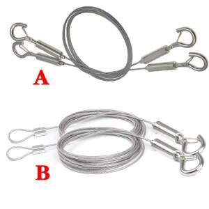 조절식 자동 와이어 로프 스프링 훅 빨랫줄  걸이 솔루션 시스템 서스펜션 코드 스테인리스 스틸 케이블