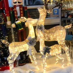 크리스마스 사슴트리 3마리 세트 트리오너먼트 납땜 베이스 행잉 박스 트리장식 바크트리