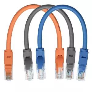 ㄱ자랜선 인터넷 케이블 20cm 30cm 50cm CAT 6 RJ45 네트워크 Lan 이더넷 패치
