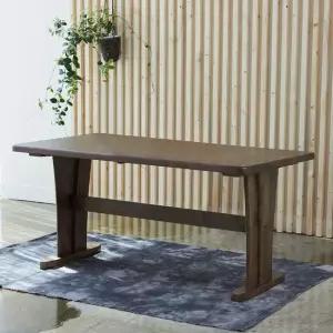 오츠카 1350 우드슬랩 고무나무 원목테이블 4인 식탁 단품