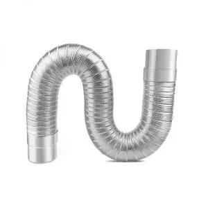 레듀샤 내화 가스 온수기 굴뚝 스틸 60-150mm 알루미늄 배기 흡입 파이프 연장 튜브