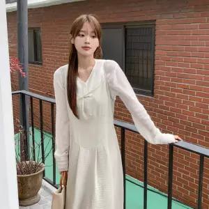 여자 루즈핏 레이어드 맥시 뷔스티에 원피스