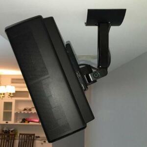 금속 스피커 스탠드 홀더 벽 천장 마운트 브래킷 UB-20 서라운드 사운드 호환 액세서리 흰색 검은 색