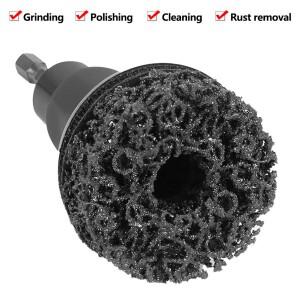 자동차 휠 허브 브러시 그라인더 녹 제거 도구 브레이크 클리너 키트 광택