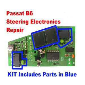 VW Passat B6 B7 3C CC 스티어링 잠금 모듈 릴레이 + 마이크로 스위치 용 ELV 수리 키트, 3C0905864