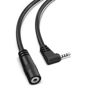 YQMAJIM 2 5mm 대시캠 후방 뷰 카메라 연장 케이블, 6피트 더 두꺼운 90도 백업 카메라 연장 코드, 4핀 및 5핀 대시캠 리버스 캠과 호환되는 미러 캠 연장 어댑터 와이어