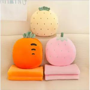 다온나들  사무실 과일 차량 무릎담요 쿠션 카페 담요 캠핑 학교 수험생 캐릭터 작업실