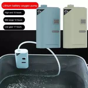 낚시양수기 산소 물고기 탱크 펌프 USB 충전식 공기 버블 러 통풍기 야외 낚시 저소음 산소통기 휴대용