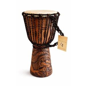 JIVE DJEMBE 봉고 드럼 조각 솔리드 염소 전문 콩고 마호가니 우드 아프리카 스킨