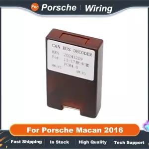 호환 포르쉐 마칸 2016 안드로이드 헤드 유닛 전원 어댑터용 캔버스 디코더 가 포함된 차량용 라디오 배선