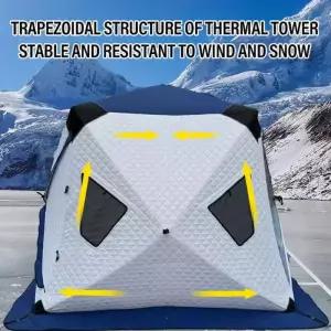 에어텐트 야외 겨울 낚시 얼음 텐트 보온 방풍 캠핑 장비 추운 날씨 모험용
