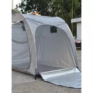 에어텐트 방수 이중문 오토바이 자전거 텐트 보관실 단층 캠핑 2-3인용 스틸 프레임
