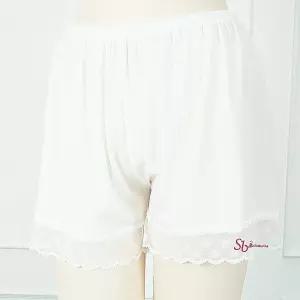 속바지 레이스 잠옷 여름 흰색 여성 여자 편한 반바지 실키 이너 부드러운 실크xyz940