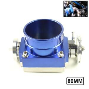 80MM 3인치 인테이크 매니폴드용 유니버셜 고유량 알루미늄 빌릿 CNC 스로틀 바디