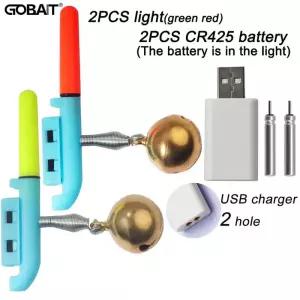 집어등 볼락 갈치 큰 낚시 조명 스틱 벨 클립 야광 LED CR425 36V 배터리 USB 충전 태클 야간 물고기 물린
