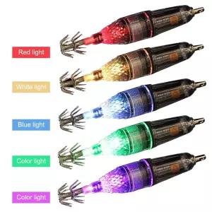 집어등 볼락 갈치 LED 오징어 낚시 미끼 방수 갑오징어 유인 조명 더블 후크 야간 램프 해수 민물