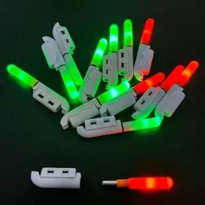 집어등 볼락 갈치 35개 낚시 표시등 야간 미끼 CR425 레드그린바이트 훅 변경 버전