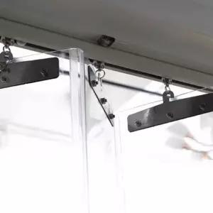 자바라 중문 현관 측면 공간분리 업소용 06x2m