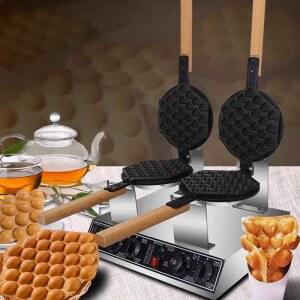 업소용 홍콩 에그와플 기계 마라탕가게 계란 베이킹 제조기 전기 와플팬 크레페