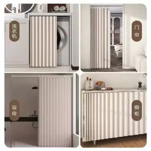 폴딩도어 가림막 공간분리 욕실 2080cm 샤워부스 베 커텐 폭