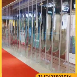 투명 자바라 커텐 접이식 에어컨 pvc 바람 도어 파티션