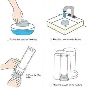 6PCS Keurig 워터 필터 교체 숯 커피 메이커 용 호환 Breville