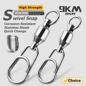 핀도래 낚시 커넥터 롤링 회전 스냅 스틸 볼 베어링 고속 클립 미끼 태클