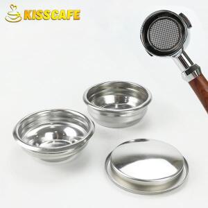 커피 필터 바구니 58MM 스테인레스 스틸 재사용 호환 가능한 리유저블 Gaggia E61 Bottomless Portafilter
