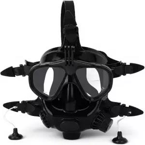 일반 풀 페이스 스노클 마스크 180 뷰 김서림 방지 실리콘 스쿠버 고글 보조 밸브 카메라 마운트 스노클링