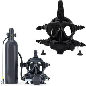 시우간포 풀페이스 스노클 마스크 180 뷰 다이빙 고글 드라이 탑 호흡 시스템 및 카메라 마운트 김서림