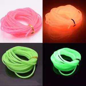 미끼고무줄 낚시 발광 튜브 형광 미끼 물고기 고무 낚싯줄