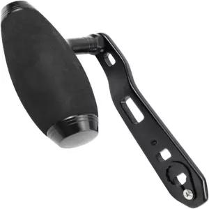 Yjcnelcr 알루미늄 합금 낚시 릴 손잡이 전동 교체 조립 부품 미끼 캐스팅 검은색