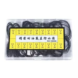 호환  O 링 시계 개스킷 고무 씰링 시계 뒷면 커버 수리 도구 0.5mm 0.6mm 180 개