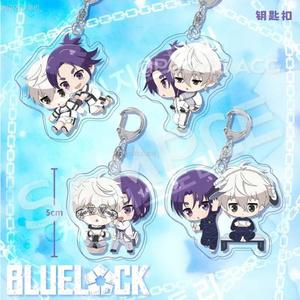 블루록 나기 세이시로 미카게 레오 Q버전 커플 아크릴 키링 열쇠고리